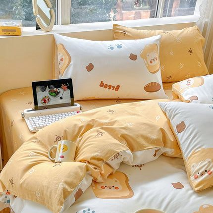 Floral Cotton Pillowcases 2pack Fairy 100% Cotton Pillowcases Dormitory Queen Couple Pillowcases Flower