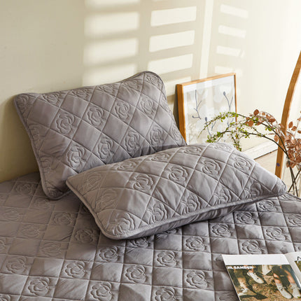 100% Cotton Large Crushed Flower Pillowcase, Washed Cotton Embossed Threaded Pillowcase, Printed Pillowcase Liner Cover Pillow Cover
