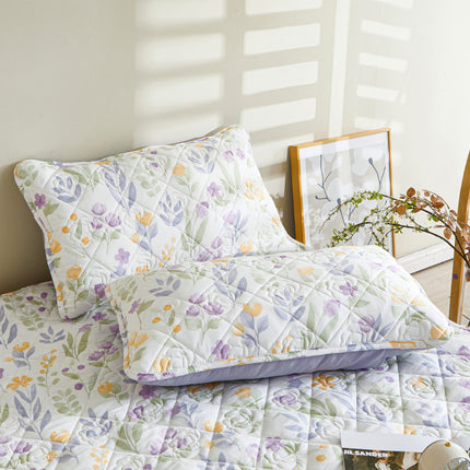 100% Cotton Large Crushed Flower Pillowcase, Washed Cotton Embossed Threaded Pillowcase, Printed Pillowcase Liner Cover Pillow Cover