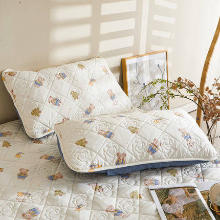 100% Cotton Large Crushed Flower Pillowcase, Washed Cotton Embossed Threaded Pillowcase, Printed Pillowcase Liner Cover Pillow Cover