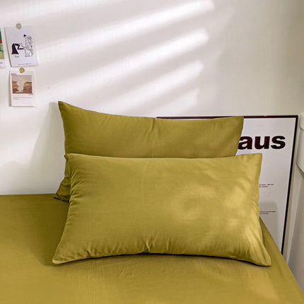 Baumwoll-Kissenbezüge-Set (2er-Pack), superweicher Queen-Size-Doppel-Kissenbezug im Umschlag-Stil, einfacher einfarbiger Kissenbezug aus gewaschener Baumwolle