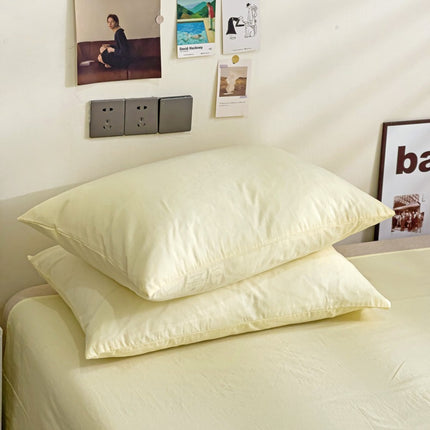 Baumwoll-Kissenbezüge-Set (2er-Pack), superweicher Queen-Size-Doppel-Kissenbezug im Umschlag-Stil, einfacher einfarbiger Kissenbezug aus gewaschener Baumwolle