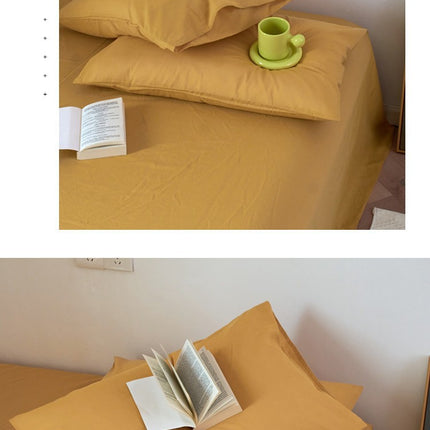 Queen Pillow Cases 2-Pack Washed Cotton Pillow Cases Cotton Solid Color Pillow Cases Simple Pillow Core Insert Sleeves Household Male