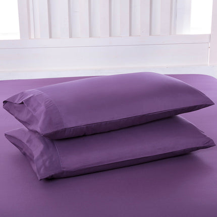 Pillowcase Single Pillowcase Pure Color Cotton Pillowcase Cotton Smooth Satin Pillowcase Set of 2 Pillowcases