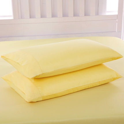 Pillowcase Single Pillowcase Pure Color Cotton Pillowcase Cotton Smooth Satin Pillowcase Set of 2 Pillowcases
