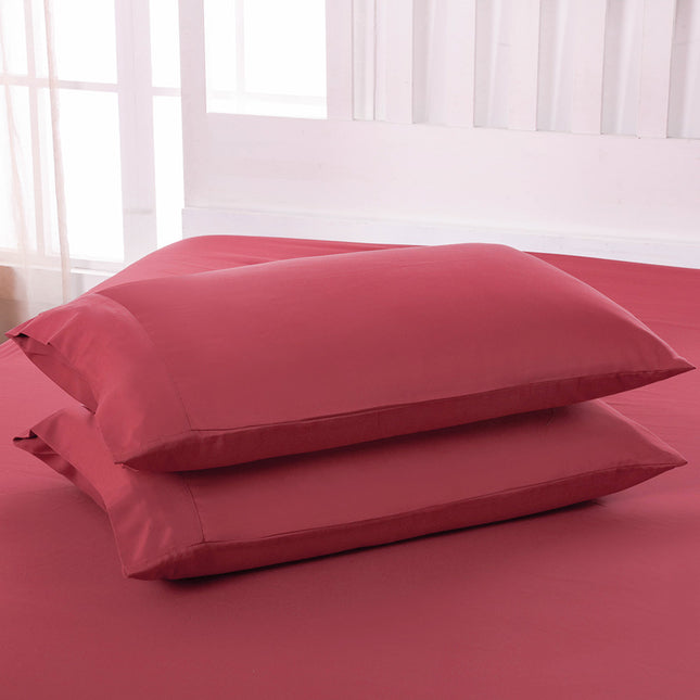 Pillowcase Single Pillowcase Pure Color Cotton Pillowcase Cotton Smooth Satin Pillowcase Set of 2 Pillowcases