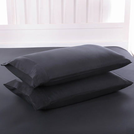 Pillowcase Single Pillowcase Pure Color Cotton Pillowcase Cotton Smooth Satin Pillowcase Set of 2 Pillowcases