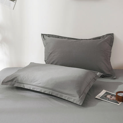 2pack Cotton Pillow Cases 100% Cotton Pillow Cases/Pillow Cushions Large Pillow Cases Simple Solid Colors