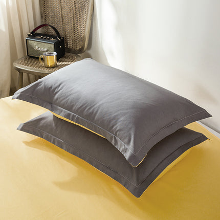 2pack Cotton Pillow Cases 100% Cotton Pillow Cases/Pillow Cushions Large Pillow Cases Simple Solid Colors