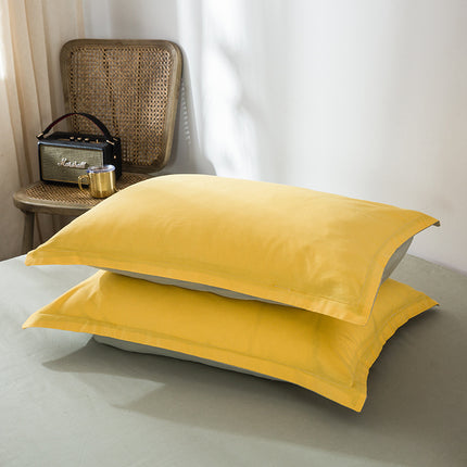 2pack Cotton Pillow Cases 100% Cotton Pillow Cases/Pillow Cushions Large Pillow Cases Simple Solid Colors