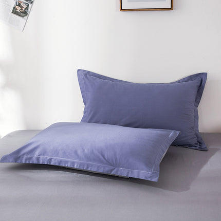 2pack Cotton Pillow Cases 100% Cotton Pillow Cases/Pillow Cushions Large Pillow Cases Simple Solid Colors