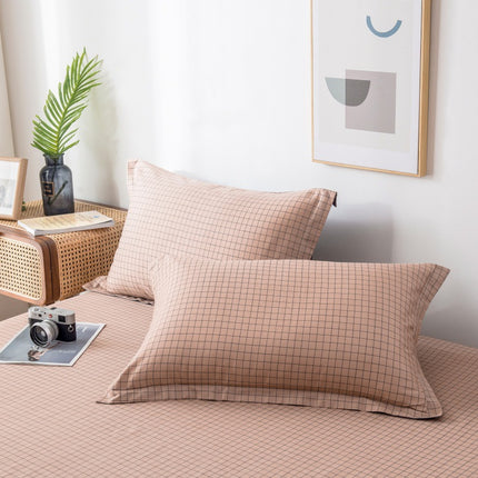 2pack Cotton Pillow Cases 100% Cotton Pillow Cases/Pillow Cushions Large Pillow Cases Simple Solid Colors
