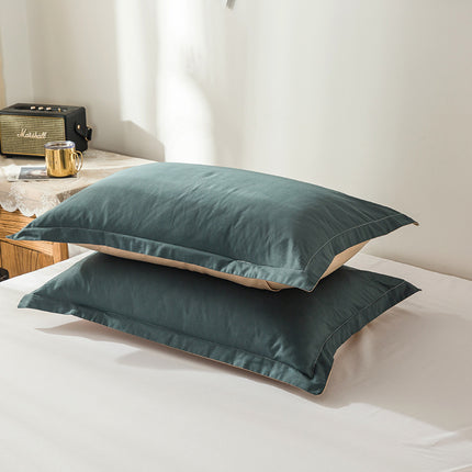 2pack Cotton Pillow Cases 100% Cotton Pillow Cases/Pillow Cushions Large Pillow Cases Simple Solid Colors