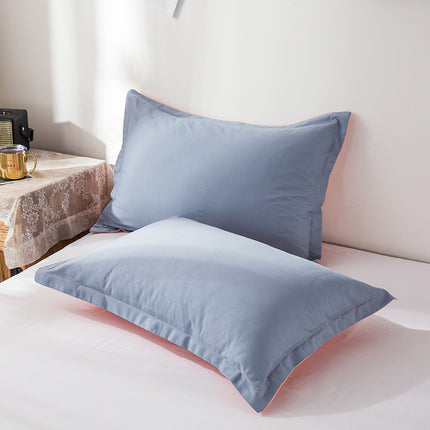 2pack Cotton Pillow Cases 100% Cotton Pillow Cases/Pillow Cushions Large Pillow Cases Simple Solid Colors