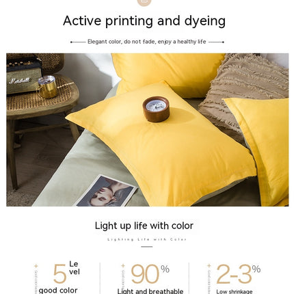2pack Cotton Pillow Cases 100% Cotton Pillow Cases/Pillow Cushions Large Pillow Cases Simple Solid Colors