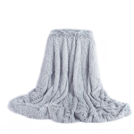 1 pièces longue fausse fourrure doux décoratif taie d'oreiller Rectangle moelleux taie d'oreiller velours peluche housse de coussin décoratif taie d'oreiller
