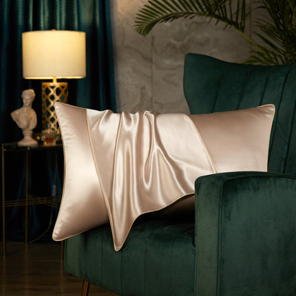 2PACK Silk Pillowcase for Hair and Skin - Large, Mulberry Silk Pillowcase Silk Simple Pillowcase in Solid Colors