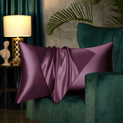 2PACK Silk Pillowcase for Hair and Skin - Large, Mulberry Silk Pillowcase Silk Simple Pillowcase in Solid Colors