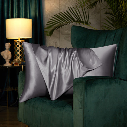 2PACK Silk Pillowcase for Hair and Skin - Large, Mulberry Silk Pillowcase Silk Simple Pillowcase in Solid Colors
