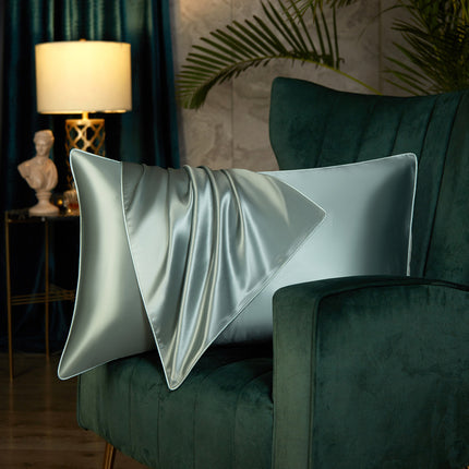 2PACK Silk Pillowcase for Hair and Skin - Large, Mulberry Silk Pillowcase Silk Simple Pillowcase in Solid Colors
