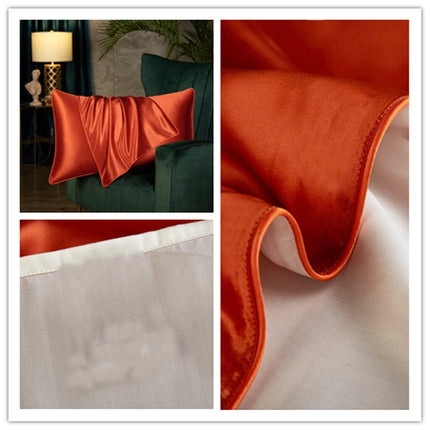 2PACK Silk Pillowcase for Hair and Skin - Large, Mulberry Silk Pillowcase Silk Simple Pillowcase in Solid Colors