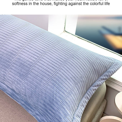 Long Body Pillowcase Milk Velvet Double Full Body Pillowcase Plush Body Pillowcase Core Cover Zipper Style