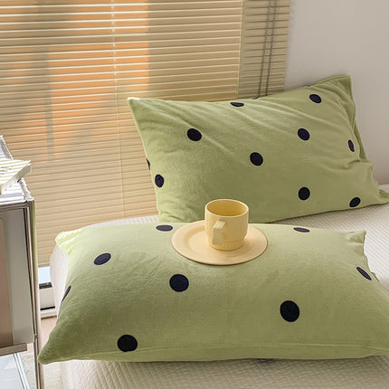 Pillowcases Coral Velvet Milk Flannel Pillowcases Winter Pillowcases Solid Color Fluffy Pillow Cushion