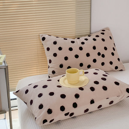 Pillowcases Coral Velvet Milk Flannel Pillowcases Winter Pillowcases Solid Color Fluffy Pillow Cushion