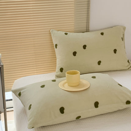 Pillowcases Coral Velvet Milk Flannel Pillowcases Winter Pillowcases Solid Color Fluffy Pillow Cushion