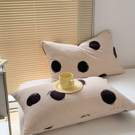 Pillowcases Coral Velvet Milk Flannel Pillowcases Winter Pillowcases Solid Color Fluffy Pillow Cushion