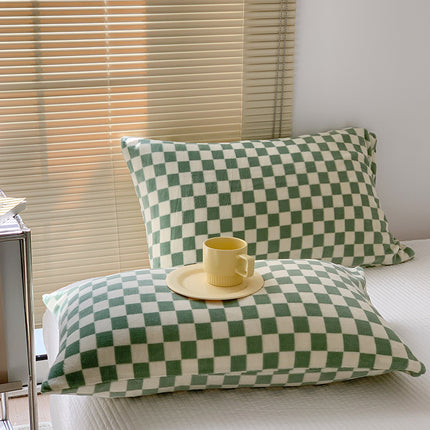 Pillowcases Coral Velvet Milk Flannel Pillowcases Winter Pillowcases Solid Color Fluffy Pillow Cushion