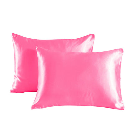 2PACK Anti-silk pillowcase pure color double-sided satin pillowcase mulberry silk pillowcase for hair and skin