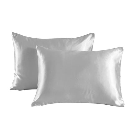 2PACK Anti-silk pillowcase pure color double-sided satin pillowcase mulberry silk pillowcase for hair and skin