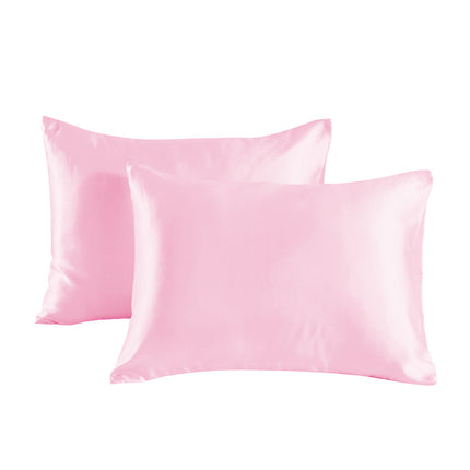 2PACK Anti-silk pillowcase pure color double-sided satin pillowcase mulberry silk pillowcase for hair and skin