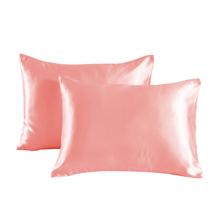 2PACK Anti-silk pillowcase pure color double-sided satin pillowcase mulberry silk pillowcase for hair and skin