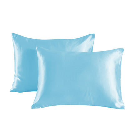 2PACK Anti-silk pillowcase pure color double-sided satin pillowcase mulberry silk pillowcase for hair and skin