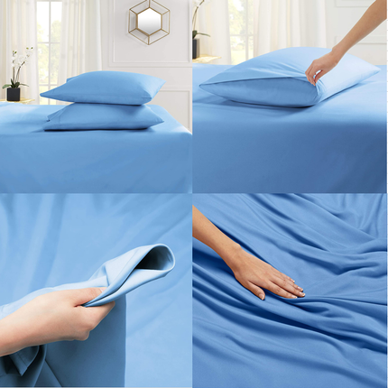 2PACK Brushed Pillowcase Breathable Envelope Pillowcase Queen Breathable, Cool Pillowcase, Pillowcase Bedding