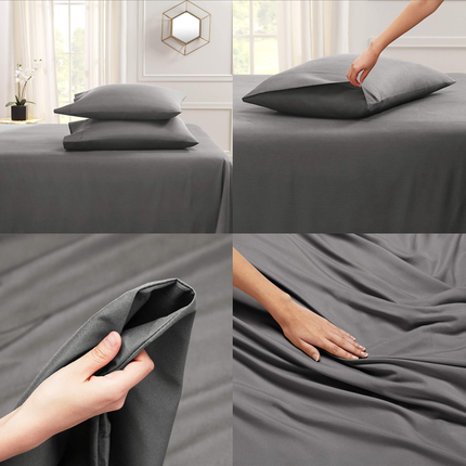 2PACK Brushed Pillowcase Breathable Envelope Pillowcase Queen Breathable, Cool Pillowcase, Pillowcase Bedding