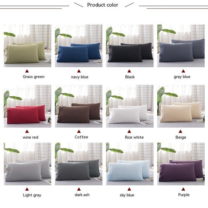 Plain Solid Color Pillowcases Set of 2 Extra Large Super Soft Pillowcases with Envelope Closure Wrinkle Resistant and Fade Resistant