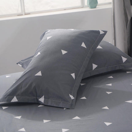 Baumwoll-Kissenbezug-Set, 2 Stück, Baumwoll-Kissenbezug für Zuhause, Schlafzimmer, Studentenwohnheim, Kissenbezug mit Cartoon-Karomuster, Kissenschoner