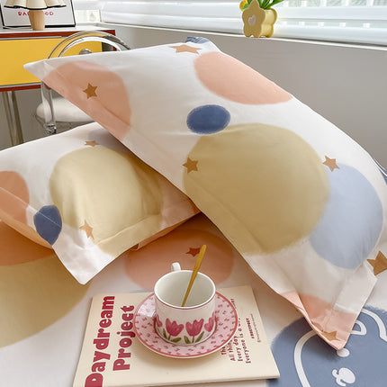 Cotton Pillowcase Set 2PACK Cotton Pillowcase Soft Student Kids Bed Girls Bedding Pillowcases Boys Teenagers Pillowcases Envelope Closure