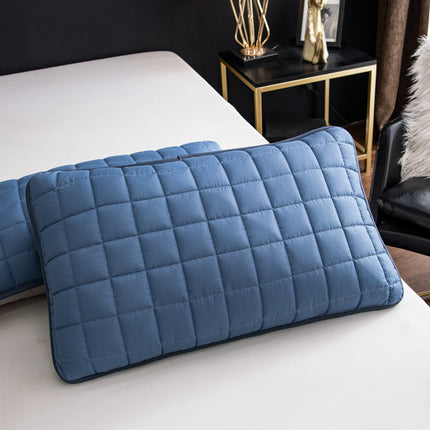 2 PACK Pillow Covers Quilted Thickened Sandwich Cotton Pillow Covers/Pillow Covers Cute Pillow Protectors