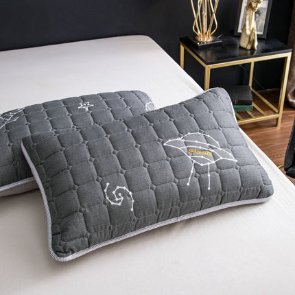 2 PACK Pillow Covers Quilted Thickened Sandwich Cotton Pillow Covers/Pillow Covers Cute Pillow Protectors