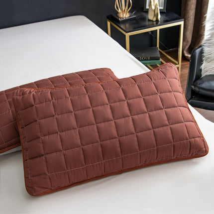 2 PACK Pillow Covers Quilted Thickened Sandwich Cotton Pillow Covers/Pillow Covers Cute Pillow Protectors