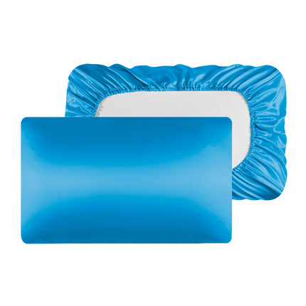 2PACK Pillowcase Silk Satin Pillowcase Memory Elastic Pillowcase Satin Silk Pillowcase Solid Color Bed Pillowcase