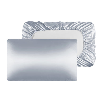 2PACK Pillowcase Silk Satin Pillowcase Memory Elastic Pillowcase Satin Silk Pillowcase Solid Color Bed Pillowcase