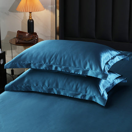 2PACK Washed Silk Pillowcase Solid Color Silky Silk Pillow Cases Large Satin Pillow Case for Hair and Skin