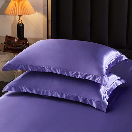 2PACK Washed Silk Pillowcase Solid Color Silky Silk Pillow Cases Large Satin Pillow Case for Hair and Skin