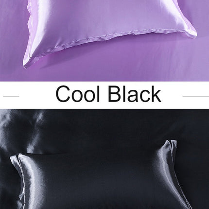 2PACK Washed Silk Pillowcase Solid Color Silky Silk Pillow Cases Large Satin Pillow Case for Hair and Skin