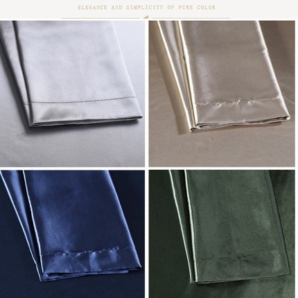 2PACK Washed Silk Pillowcase Solid Color Silky Silk Pillow Cases Large Satin Pillow Case for Hair and Skin